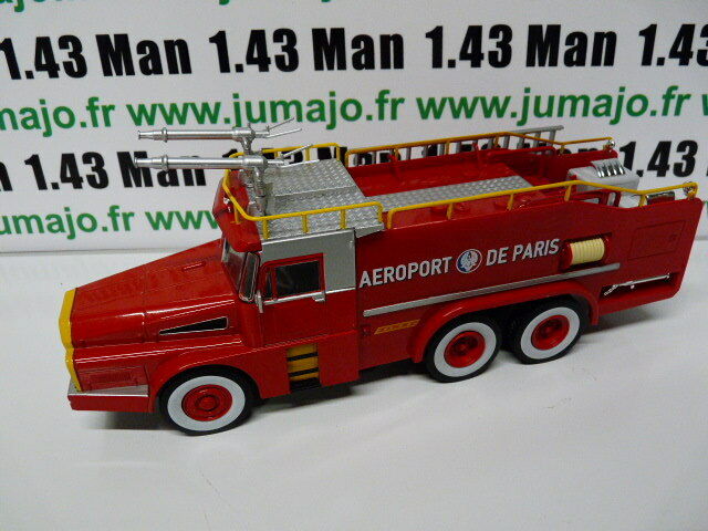 CPF60 Camion 1/43 Hachette IXO Pompiers : SIDES typ VMA 75 Willème W 8 DAE 6x6 Aéroport