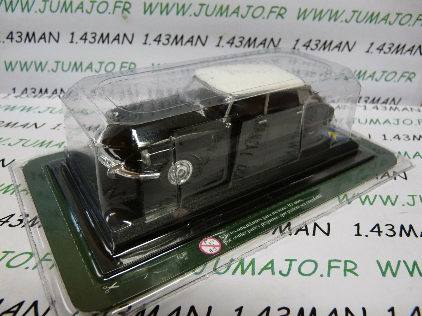 DP1 voiture Del prado 1/43 : CITROËN DS 19 noire toit blanc