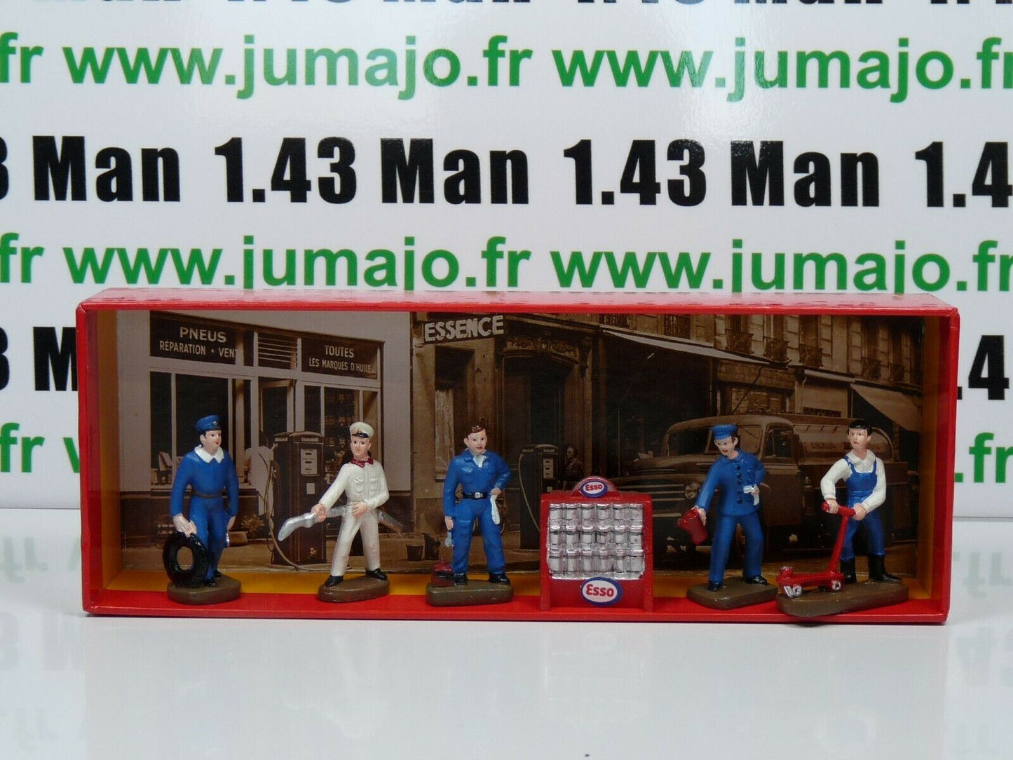 DT96 Voiture réédition HORNBY atlas : coffret 5 figurines Mécaniciens ESSO