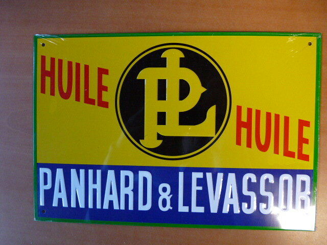 PB5 PLAQUE PUB tolée age d'or Automobile n°40 : 19*28 cm PANHARD LEVASSOR