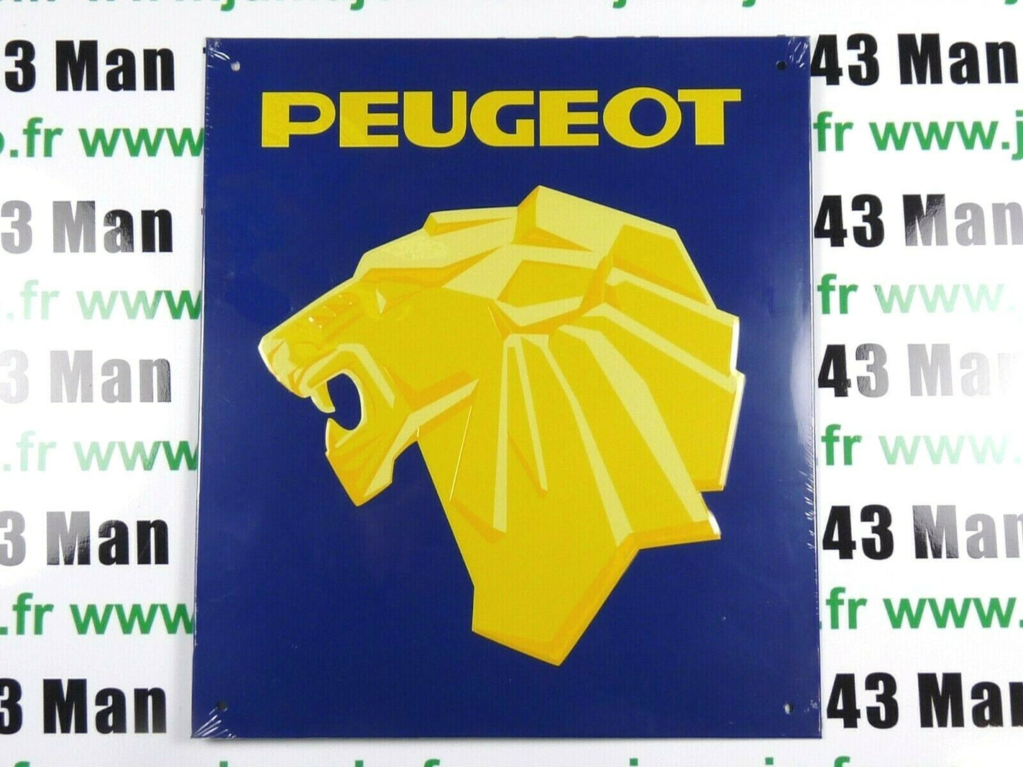 PB47 PLAQUE PUBLICITAIRE tolée age d'or Automobile : PEUGEOT 24 cm * 21 cm