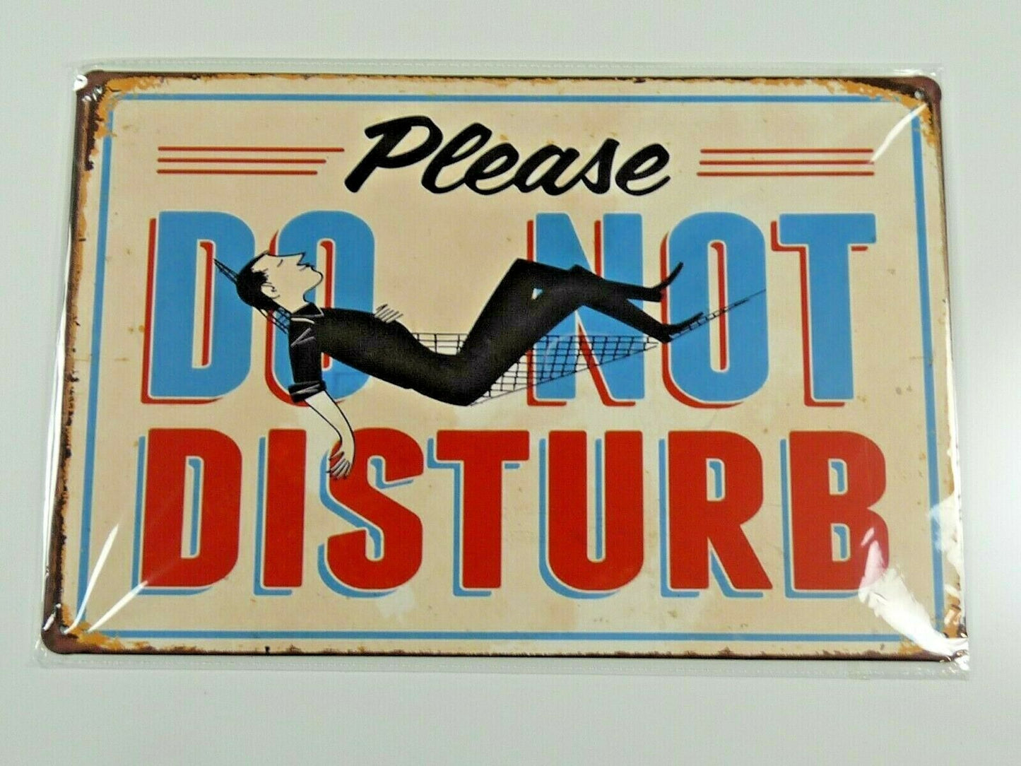 PB83 PLAQUES TOLEE vintage 20 X 30 cm : Please DO NOT DISTURB