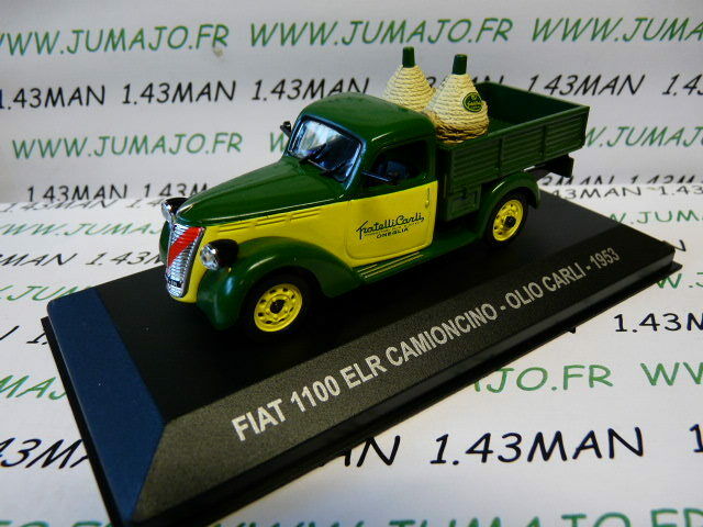 PIT15 1/43 IXO Véhicules d'époque ITALIE : FIAT 1100 ELR Pick-up Huile CARLI