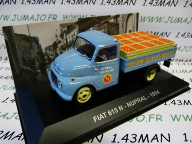 PIT33 1/43 IXO Véhicules d'époque ITALIE : FIAT 615 pick-up N Nupral Oranges 1954