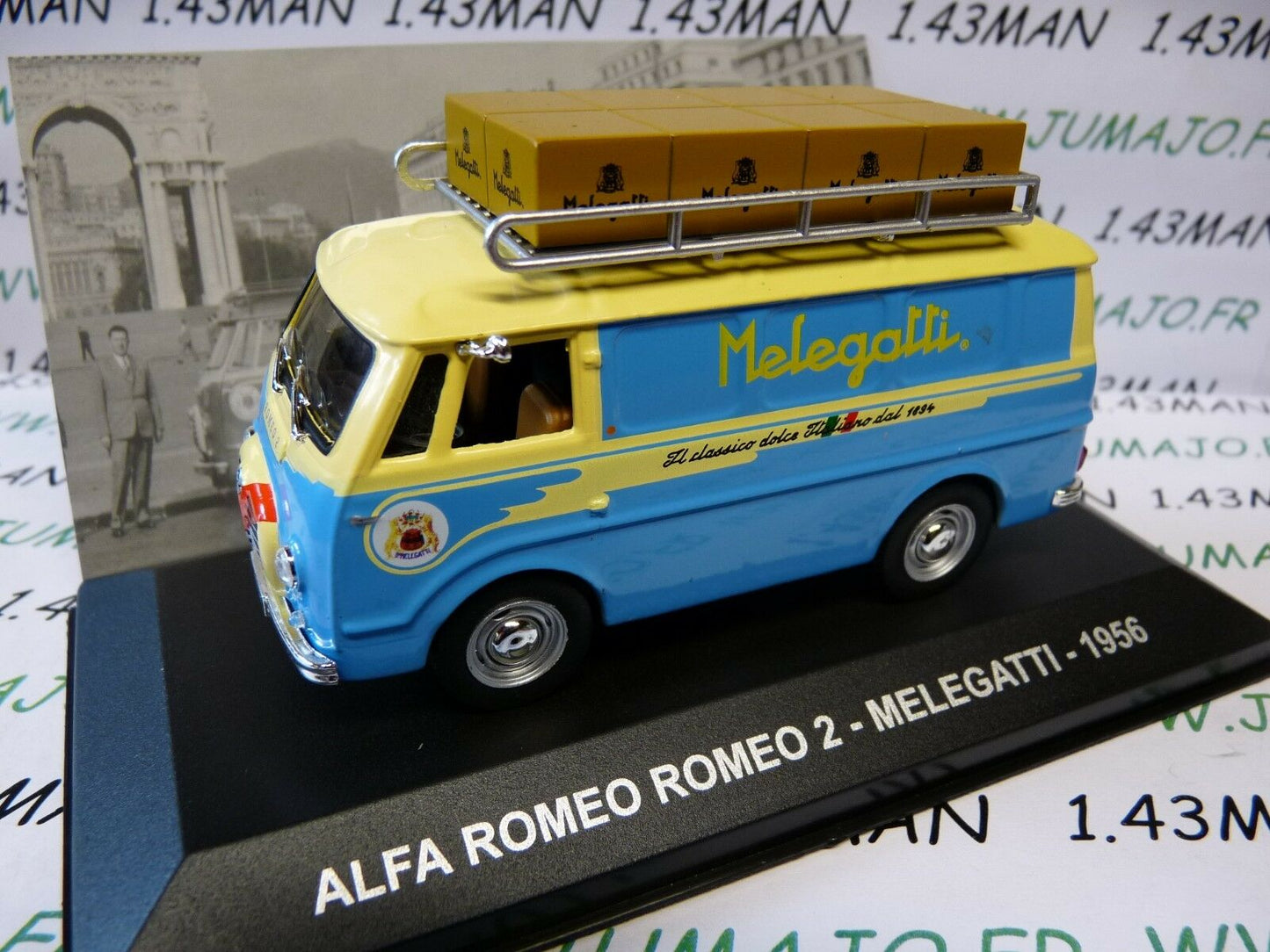 PIT56 1/43 IXO Véhicules d'époque ITALIE : ALFA ROMEO 2 Melegatti 1956 galerie