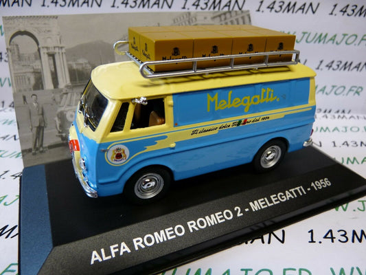 PIT56 1/43 IXO Véhicules d'époque ITALIE : ALFA ROMEO 2 Melegatti 1956 galerie