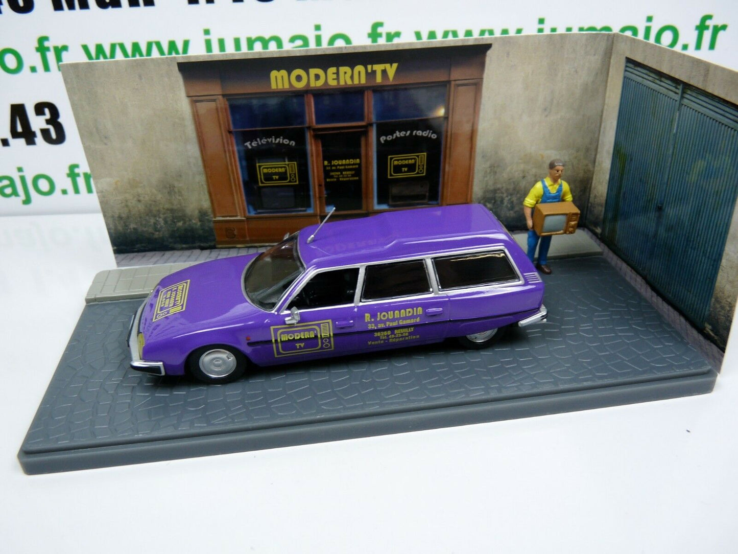 PU8 Voiture 1/43 ELIGOR Petits Utilitaires CITROEN CX break dépanneur TV