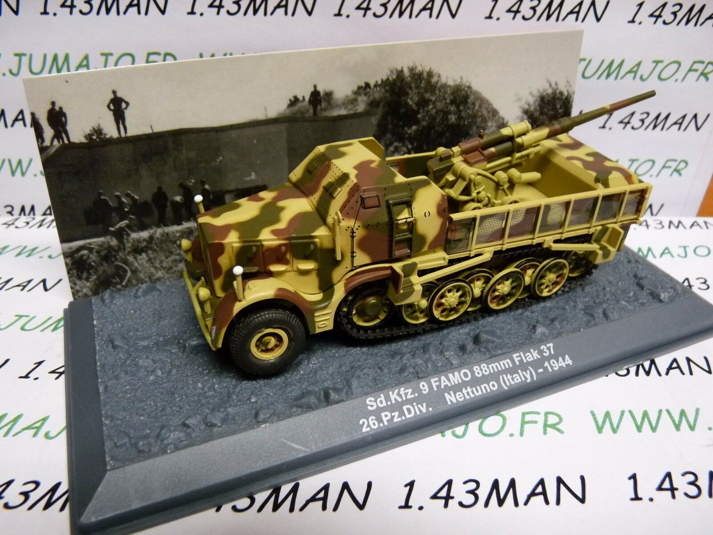 PZ9Z Tank militaire 1/72 PANZER n°9 SdKfz 9 FAMO 88mm Flak37 Italie 1944
