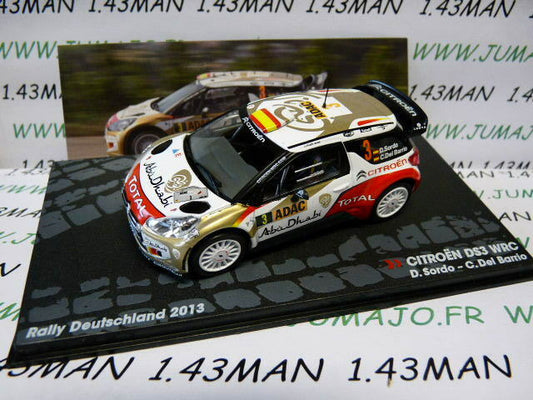 RIT41 voiture 1/43 IXO Altaya Rallye : CITROËN DS3 WRC 2013 SORDO Del Barrio