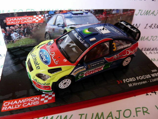 RF9 voiture 1/43 IXO Rallye Champions Finlande : FORD FOCUS WRC 2008 Hirvonen