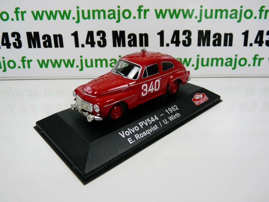 RDK20 1/43 IXO atlas MONTE CARLO scandinave :  VOLVO PV544 1962 Rosvist / Wirth