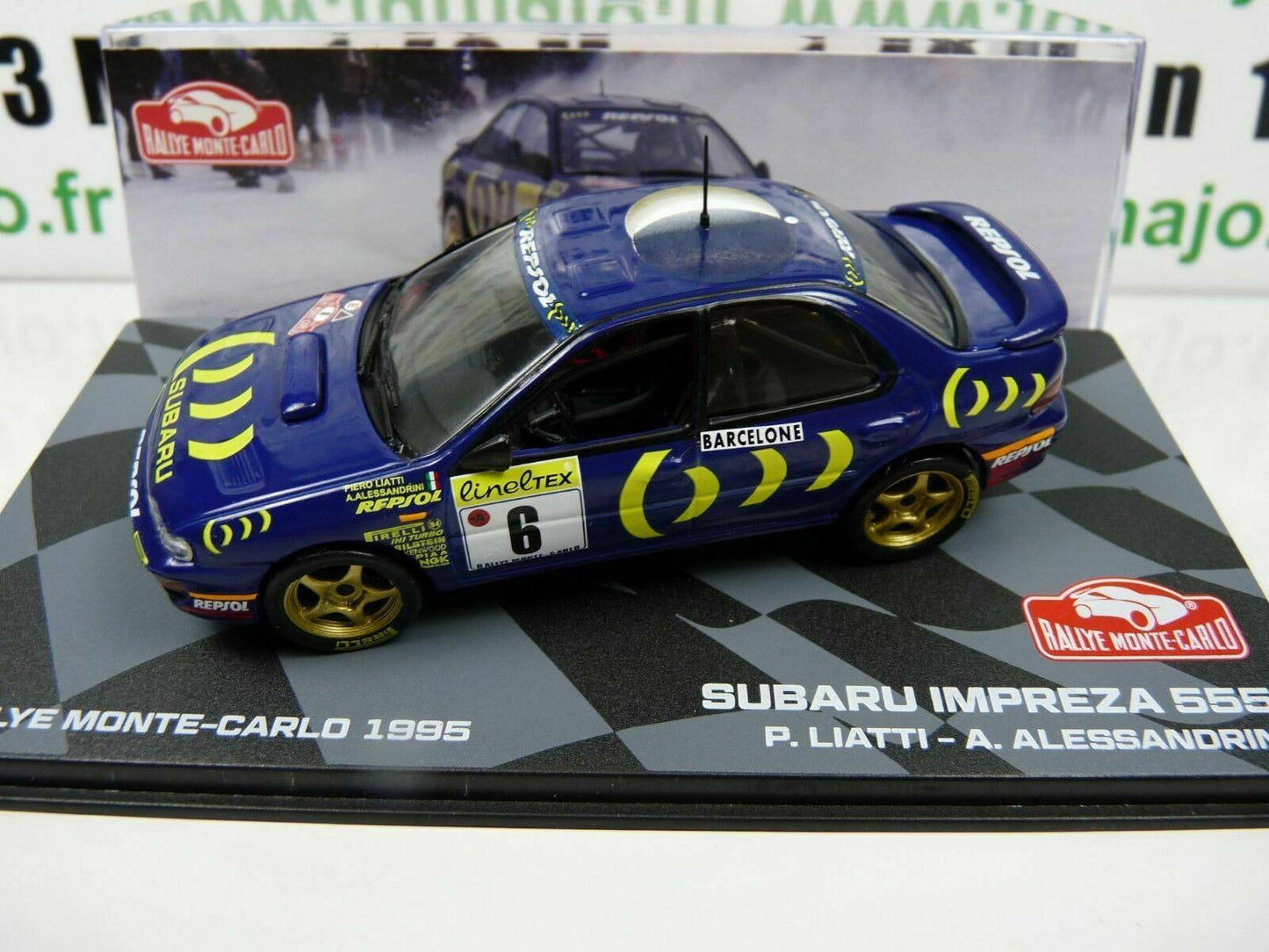 RMIT11 1/43 IXO Rallye Monte Carlo : SUBARU Impreza 555 1995 #6 P.Liatti