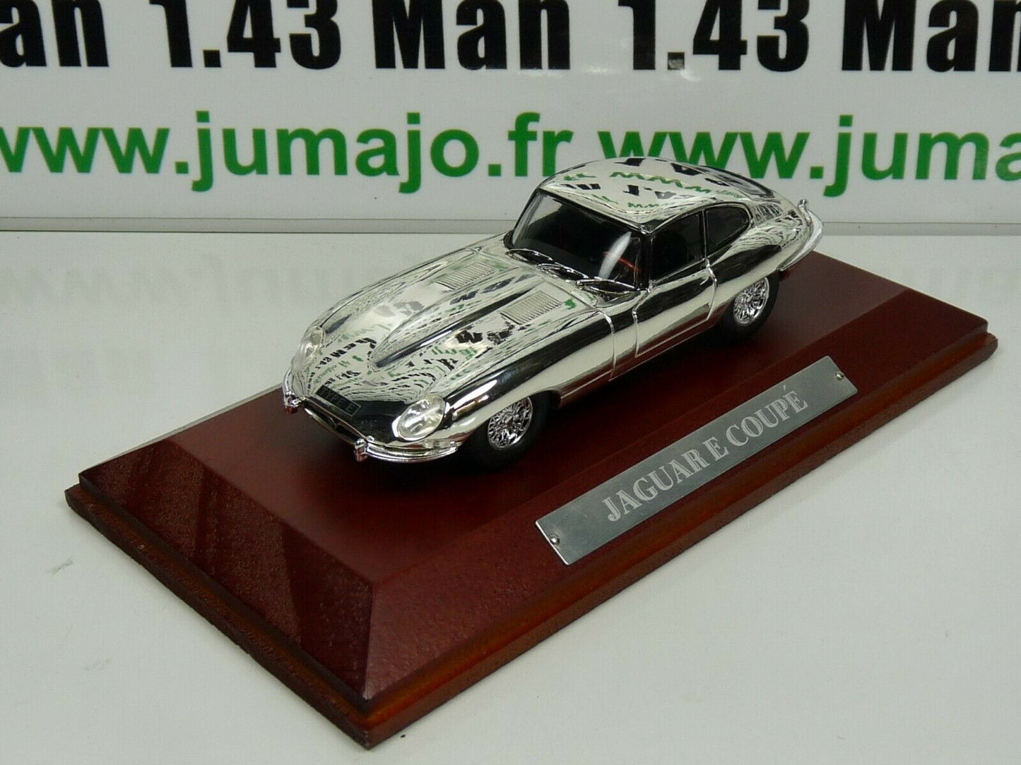 SIL3 VOITURE 1/43 IXO CHROME : JAGUAR E coupé