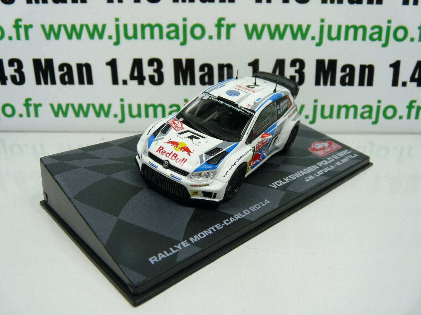 RMIT18 1/43 IXO Rallye Monte Carlo : VOLKSWAGEN Polo R WRC 2014 #2 J-M.Latvala