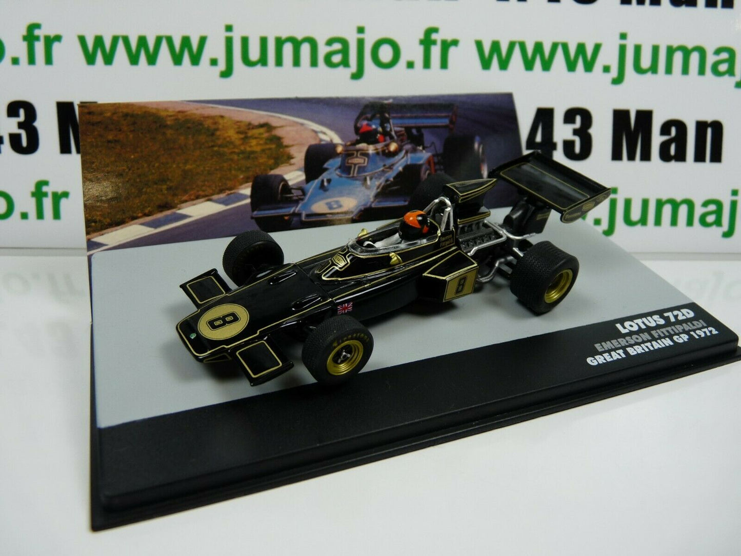 FOR12 eaglemoss 1/43 F1 BRESIL Formule 1 LOTUS 72D E.Fittipaldi UK 1972 #8