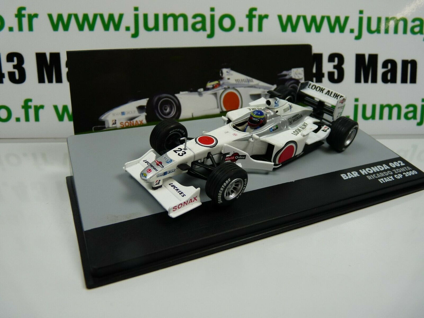 FOR18 eaglemoss 1/43 F1 BRESIL Formule 1 BAR HONDA 002 R.Zonta Italy 2000