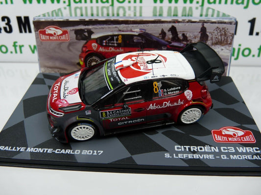 RMIT8 1/43 IXO Rallye Monte Carlo : CITROEN C3 WRC 2017 #8 S.Lefebvre
