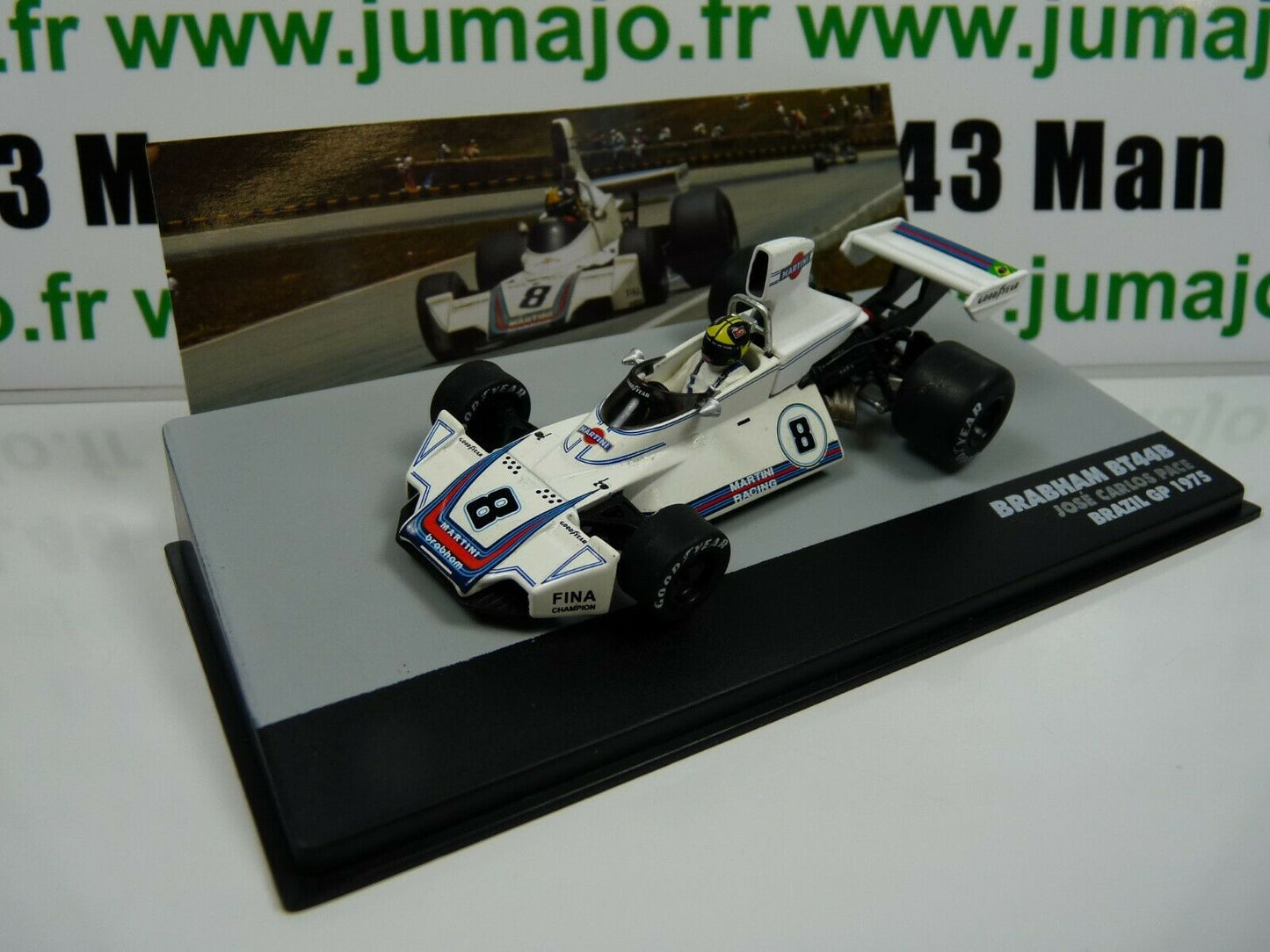 FOR19 eaglemoss 1/43 F1 BRESIL Formule 1 BRABHAM FORD BT44B J.C.Brésil 1975