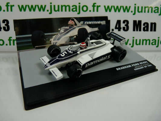 FOR14 eaglemoss 1/43 F1 BRESIL Formule 1 BRABHAM FORD BT49C N.PIQUET 1981