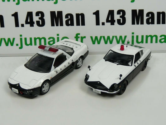 lot 2 X 1/43 IST deAgostini Police du Monde : UK HONDA NSX Datsun 240Z PM5 + PM8