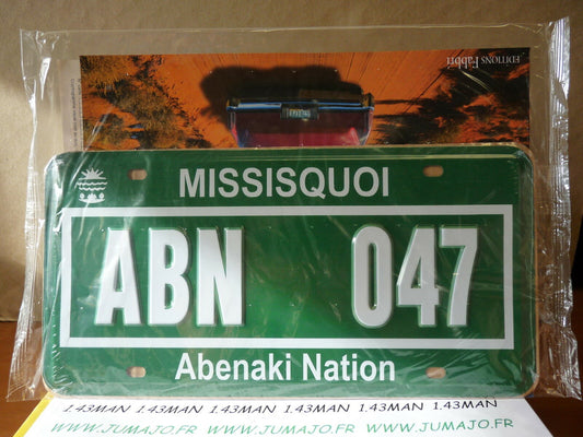 PLAQUES TOLEE immatriculation AMERICAINE USA 15 X 30 cm : MISSISQUOI