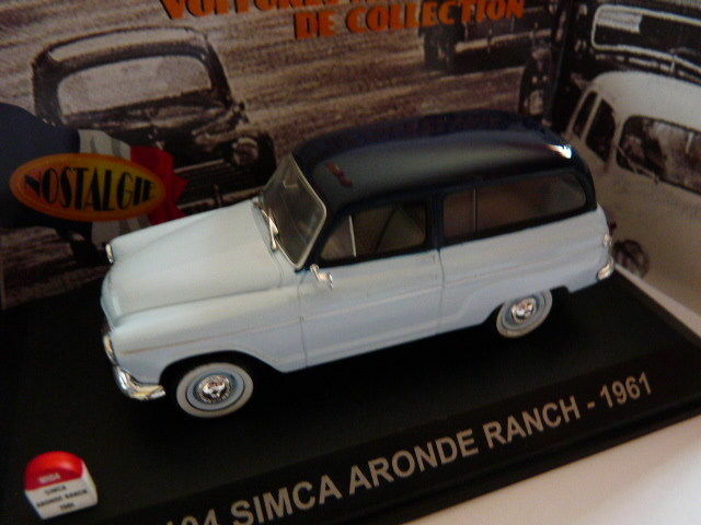 SIM401 voiture UNIVERSAL HOBBIES NOSTALGIE 1/43 : SIMCA aronde Ranch break 1961