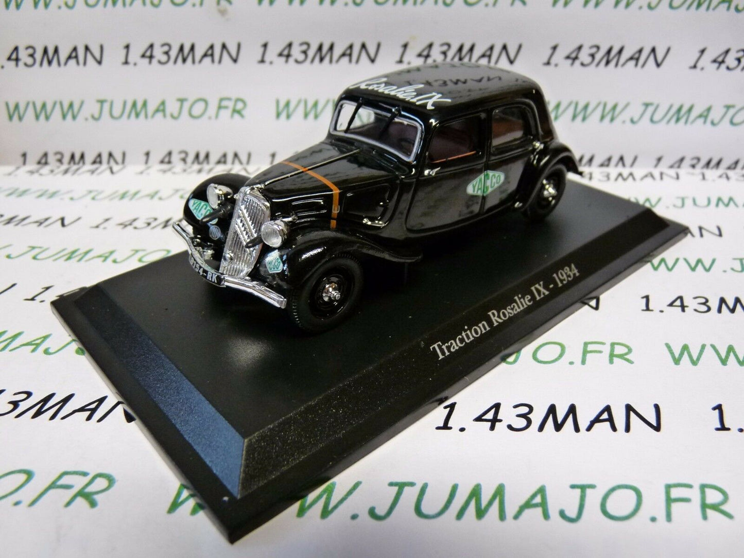 TRA71 voiture 1/43 atlas traction NOREV traction Rosalie IX 1934 Yacco