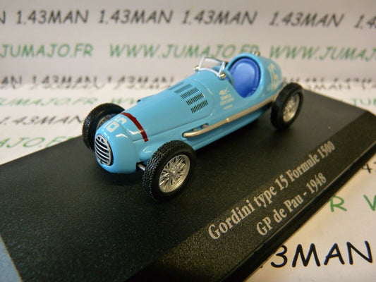 GOR16 Voiture saga GORDINI atlas ELIGOR GORDINI Type 15 F 1500 GP Pau 1948 #16