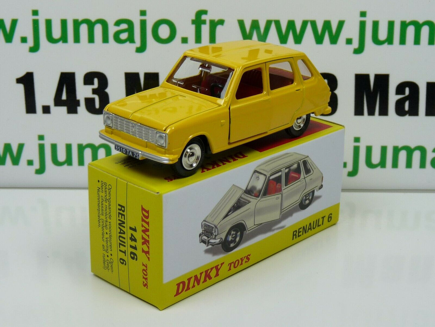 DT104 Voiture 1/43 réédition DINKY TOYS Atlas : RENAULT 6 Spain 1416