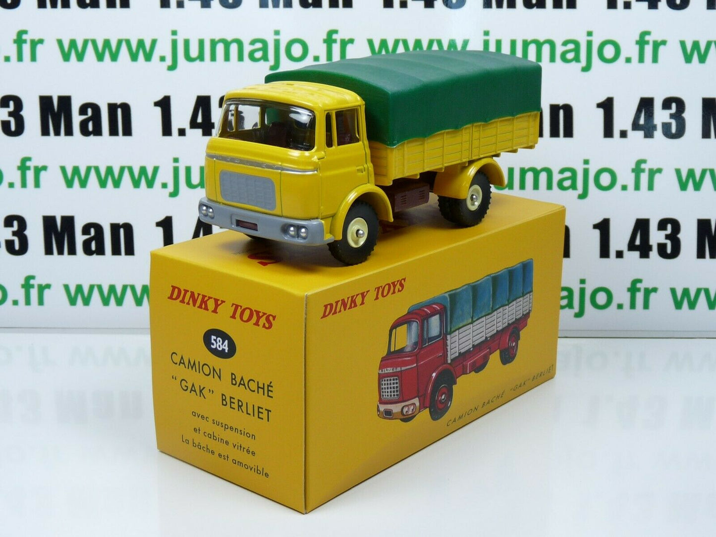DT74 Camion 1/43 réédition DINKY TOYS Atlas : BERLIET GAK bâché 584