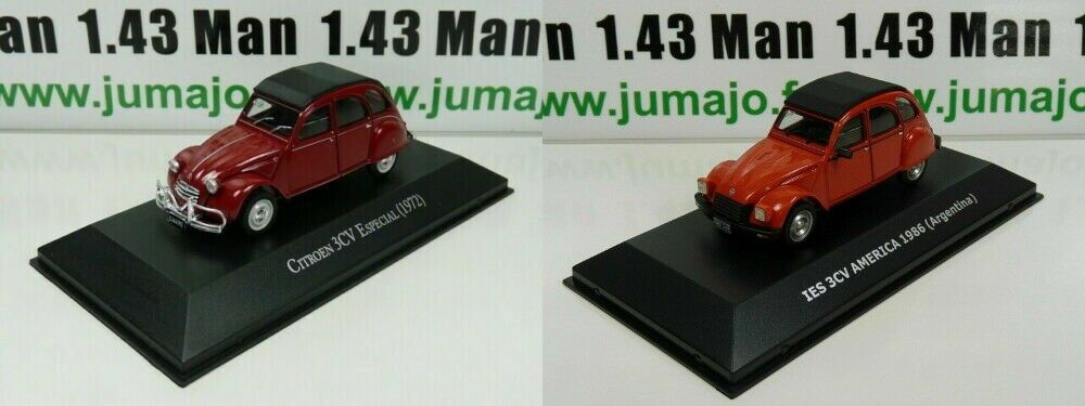 LOT 2 Voiture 1/43 : Citroen 3CV Especial (1972) et IES America 1986 ARG6+CVW1