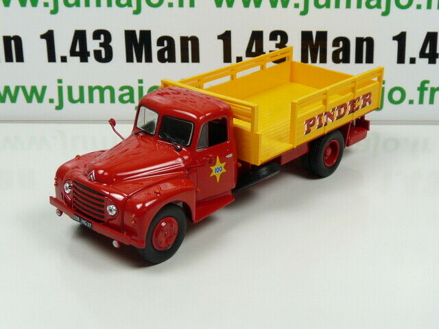 PIN19 1/43 IXO CIRQUE PINDER : Citroën T55 N°100 "Transport de barrières"