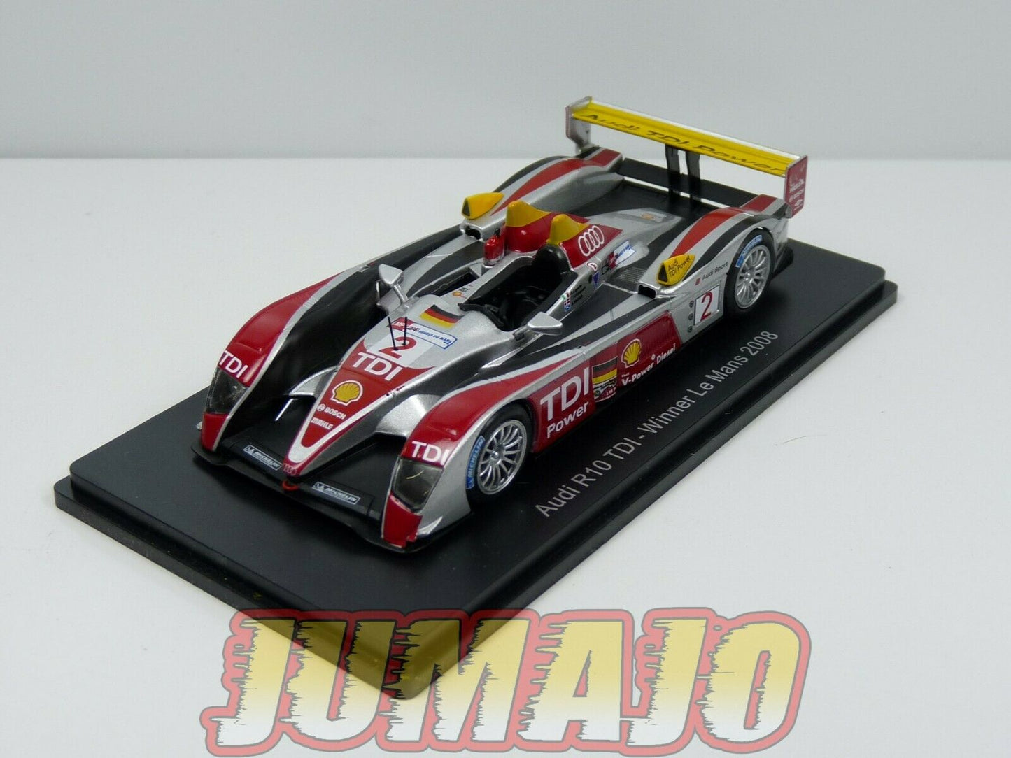 24H85 1/43 HACHETTES 24 Heures Le Mans : Audi R10 Winner 2008 Capello Shell