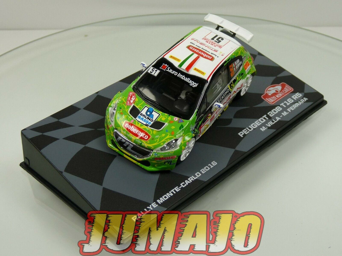 RMIT39 1/43 IXO Rallye Monte Carlo : PEUGEOT 208 T16 R5 2016 #51 M.Villa