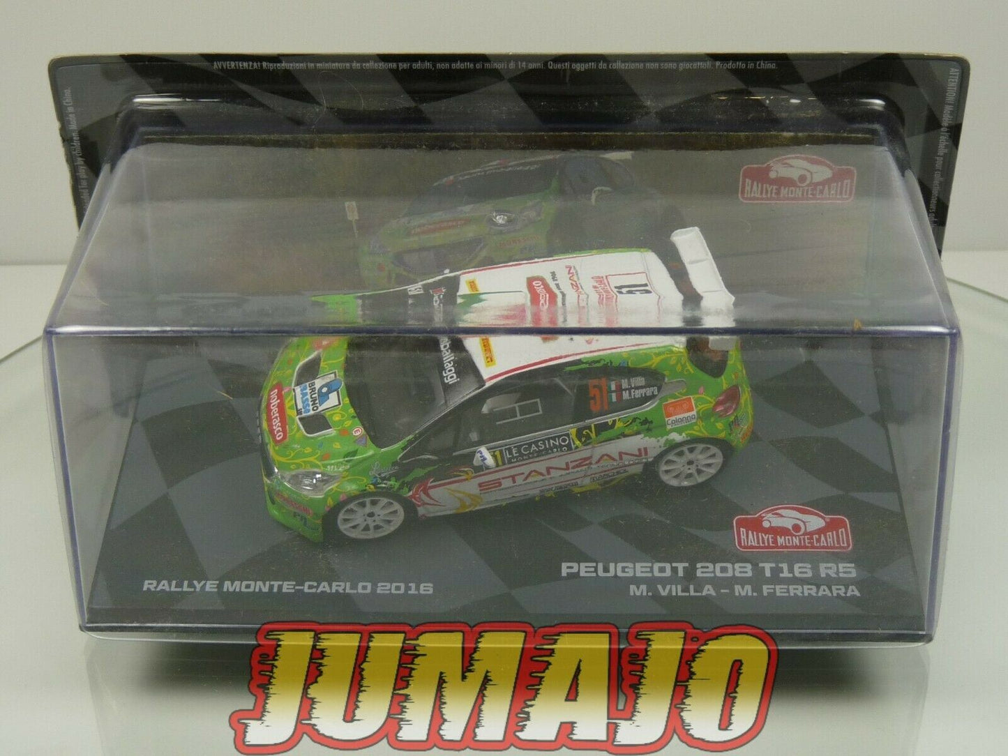 RMIT39 1/43 IXO Rallye Monte Carlo : PEUGEOT 208 T16 R5 2016 #51 M.Villa