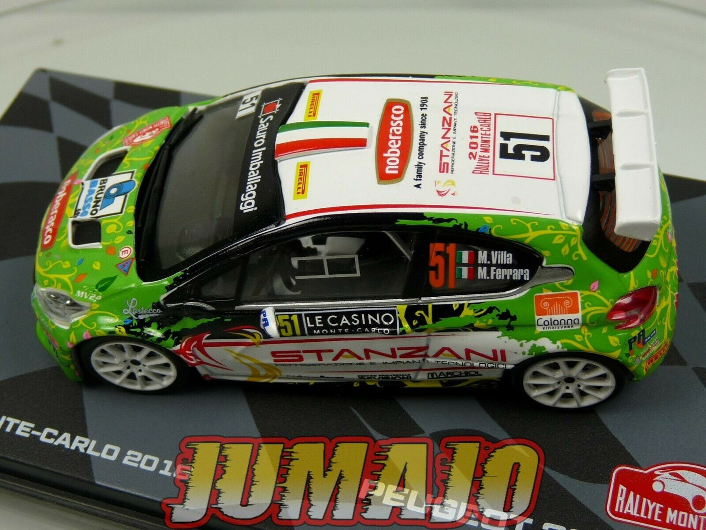 RMIT39 1/43 IXO Rallye Monte Carlo : PEUGEOT 208 T16 R5 2016 #51 M.Villa