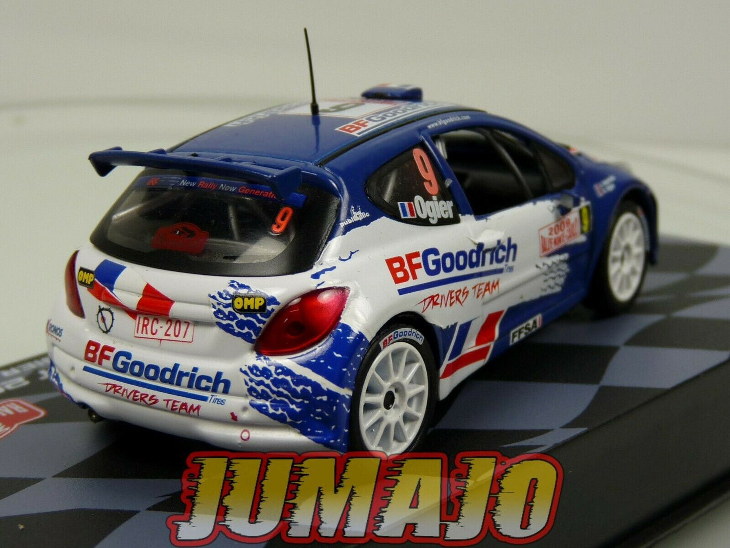 RMIT44 1/43 IXO Rallye Monte Carlo : PEUGEOT 207 S2000 2009 #9 S.Ogier