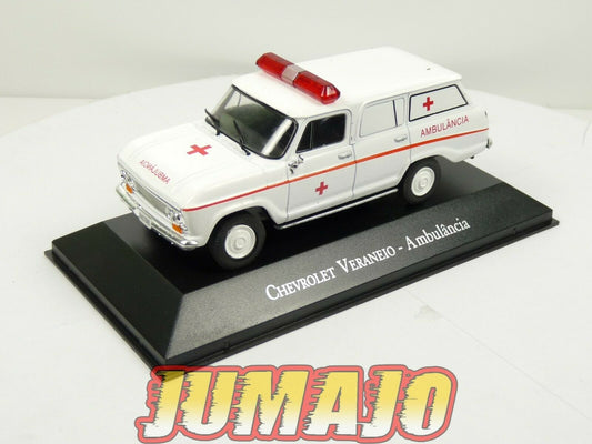 SBR2 1/43 IXO DéAgostini Véhicules Brésil Chevrolet Veraneio Ambulance