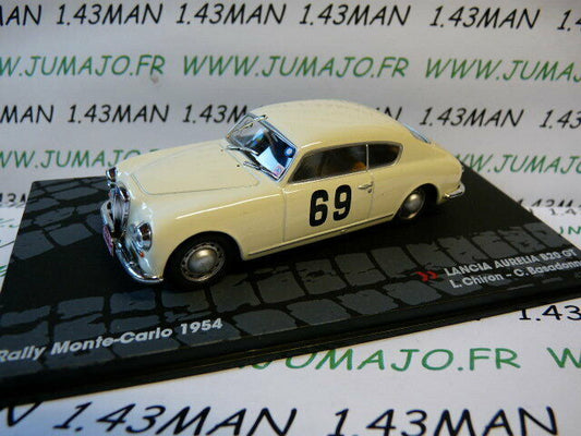 RIT54 voiture 1/43 IXO Altaya Rallye LANCIA Aurelia B20 Gt Monte Carlo 1954