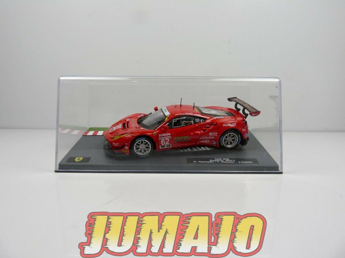 CF1 voiture 1/43 HACHETTES IXO FERRARI sport : Daytona 488 GTE 2017 #62 Calado