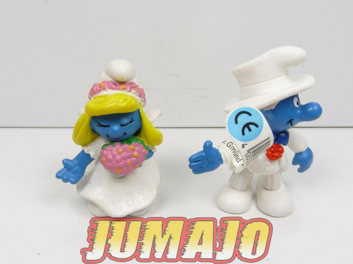 FIG97 lot 2 figurines PVC Schleich Schtroumpf puffi schlump smurf LES MARIES