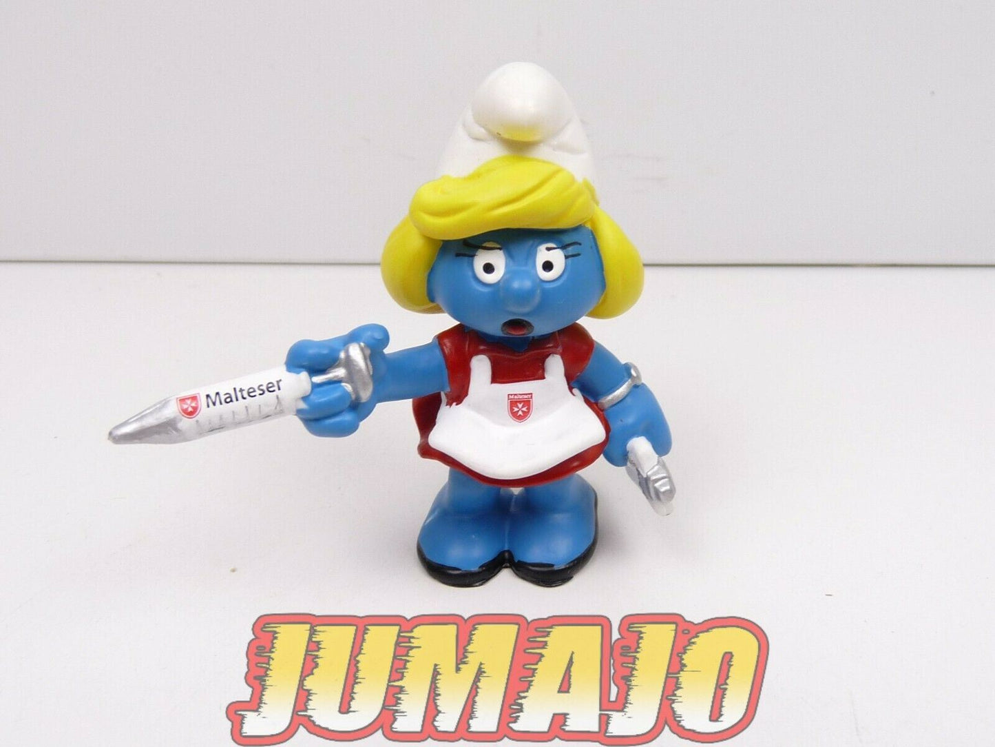 FIG72a figurines PVC Schleich Schtroumpf schlumpfe smurf PUB Malteser infirmière