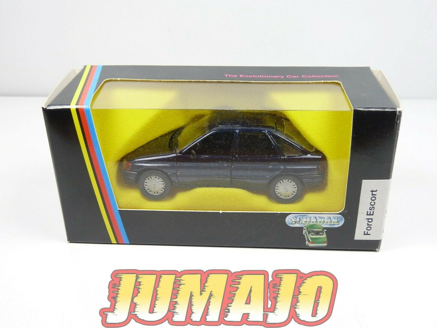 FRD4 voiture 1/43 SCHABAK made in Germany : FORD ESCORT MkIII bleue démontable