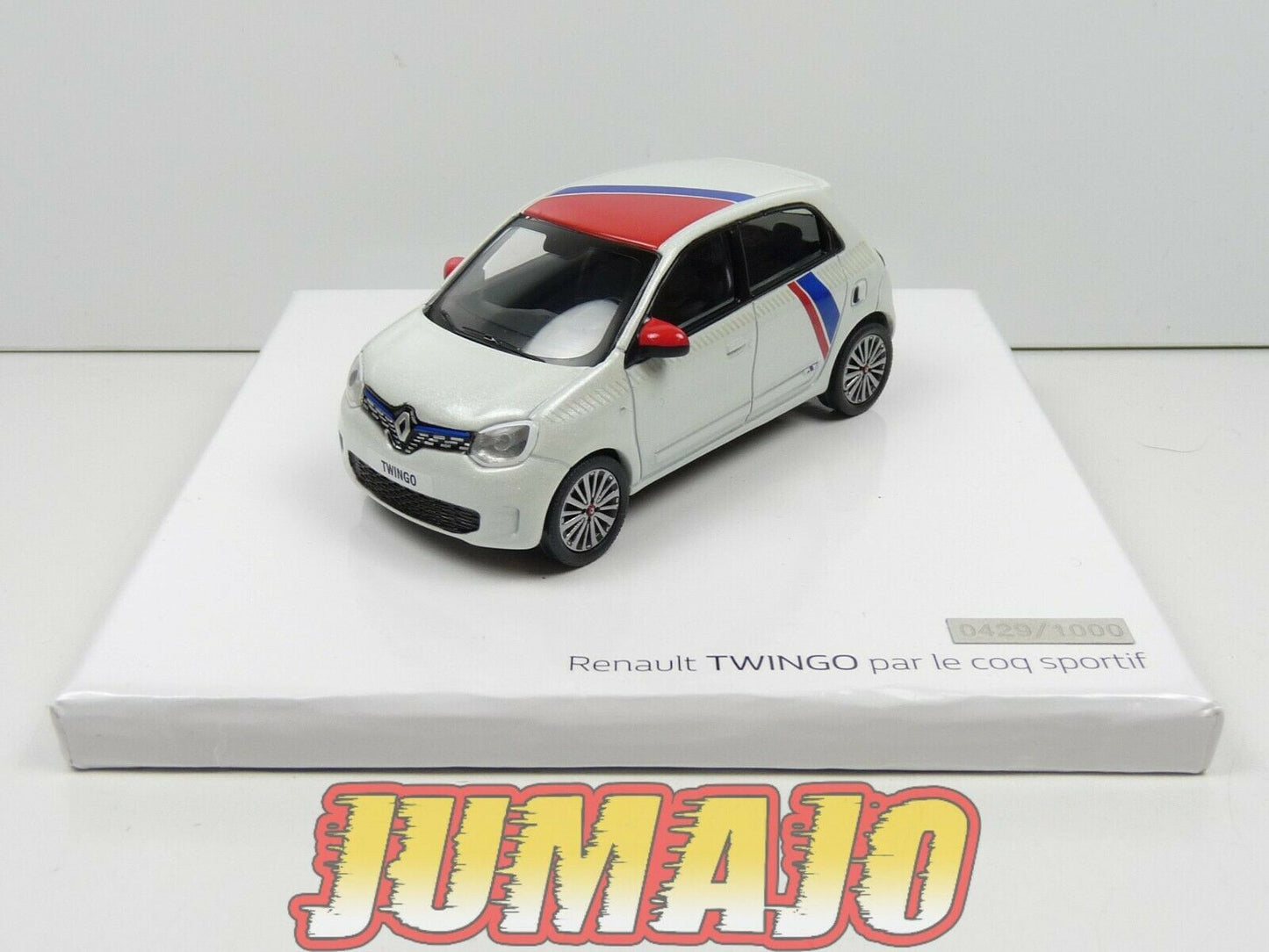 REN2 Voiture 1/43 NOREV : Coffret RENAULT Twingo III le Coq sportif 2019
