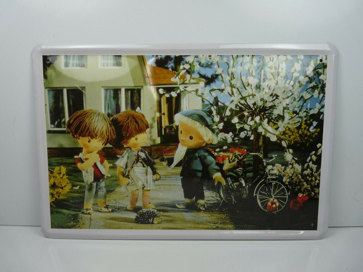 PA125 PLAQUES TOLEE vintage 20 X 30 cm : Unser Sandmännchen