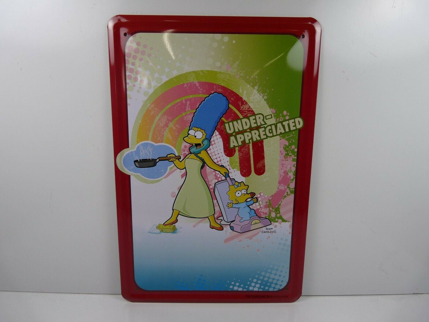 PA70 PLAQUES TOLEE The SIMPSONS 20 X 30 cm : Marge Maggie under-appreciated