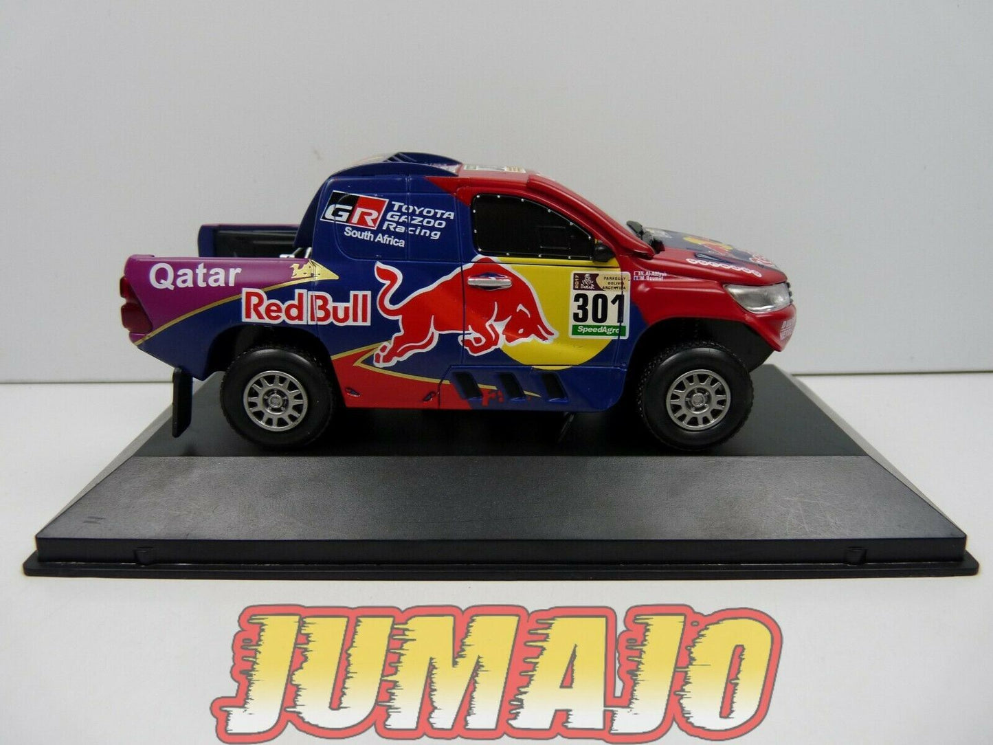 RLY34 Voiture 1/43 SALVAT Paris/Dakar Toyota Hilux Redbull Al attiyah #301 2017