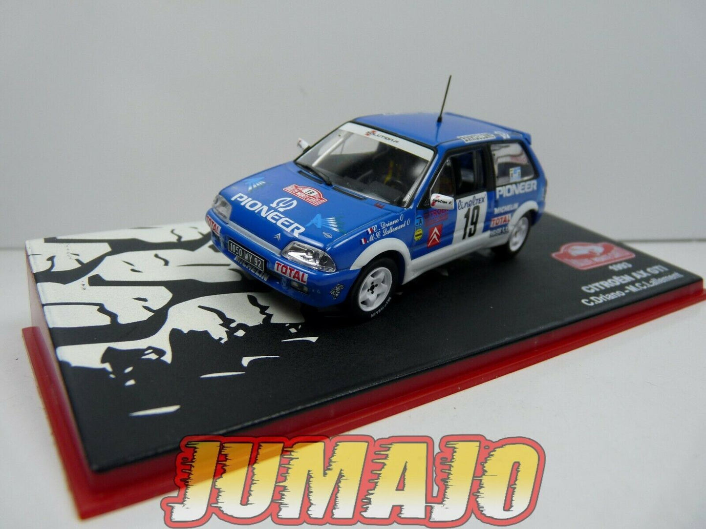 RMC122 Voiture 1/43 IXO Altaya Rallye Monte-Carlo CITROEN AX GTI 1993 #19 C.Driano