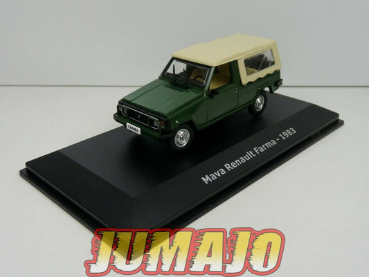 HAC22 1/43 NOREV Hachettes GRECE :  MAVA RENAULT  FARMA 1983 verte