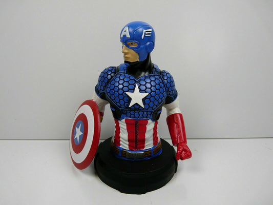 MAR14 Figurine MARVEL BUSTE en résine 9 à 14 cm : CAPTAIN AMERICA